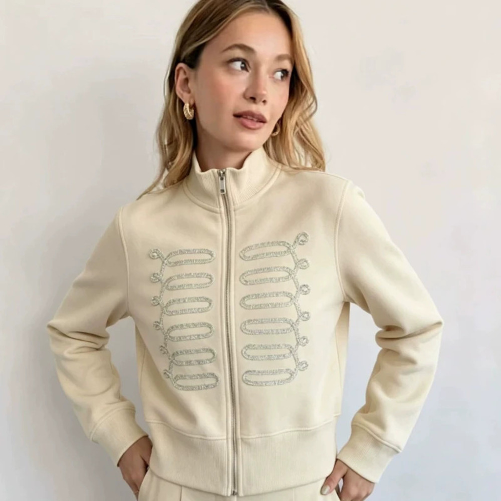 ZARA Fashionable Rope Knot Closure Jacket - Picture 2 of 5